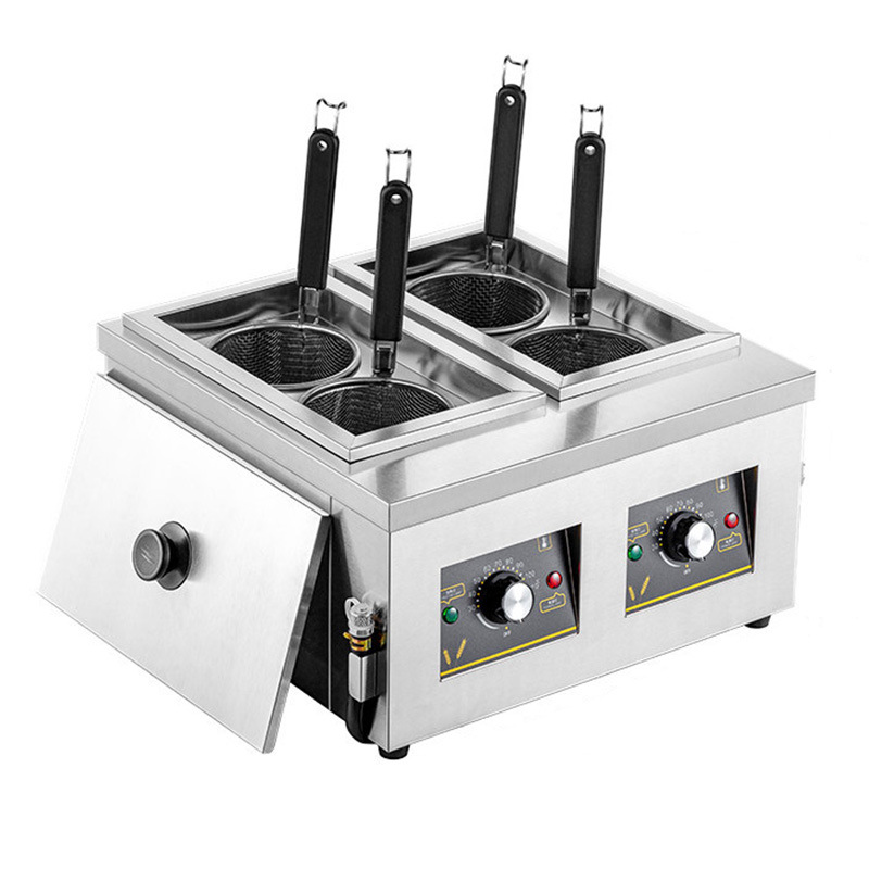 Induction Cooker Commercial - Commercial double-head four-head noodle cooking stove