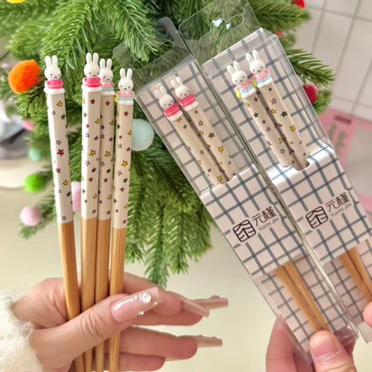 Commercial Kitchen Items - Kawaii Miffy Rabbit Chopsticks Cute Cartoon