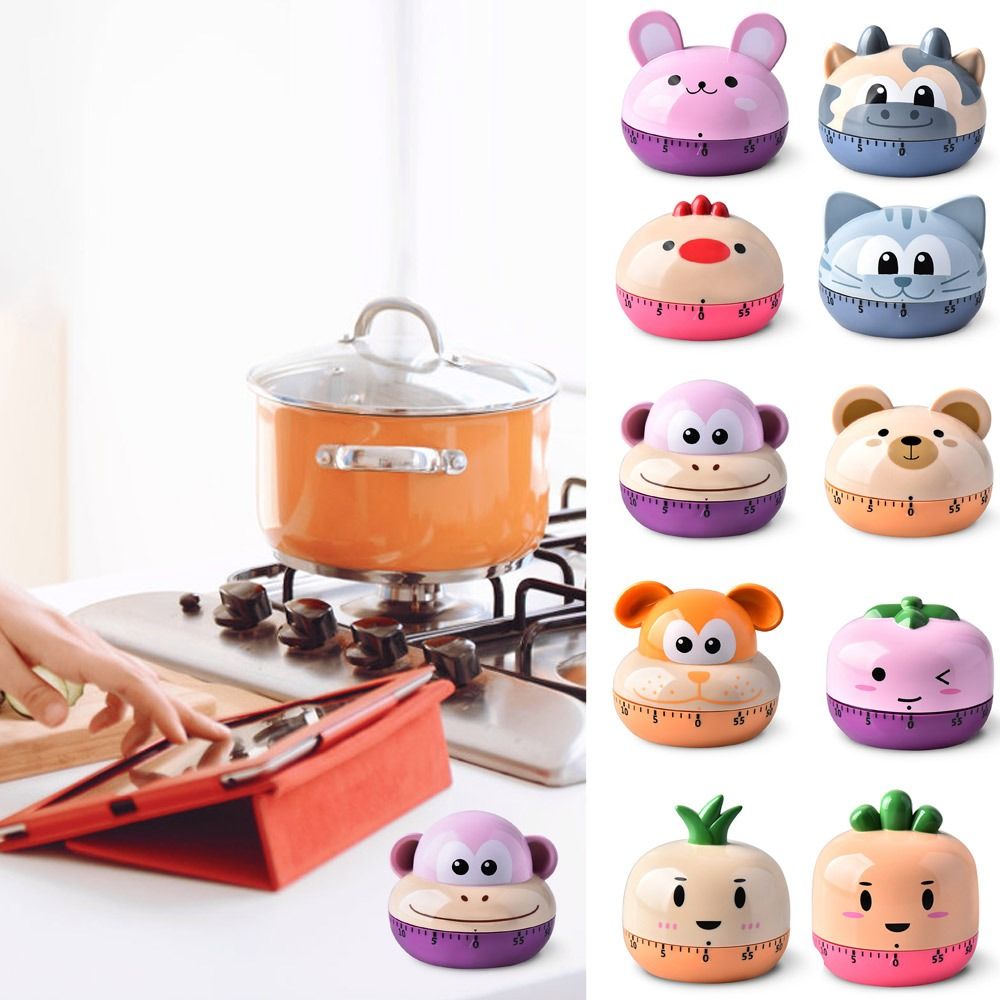 Commercial Kitchen Timer - Animal Cute Mechanical Timer Student Learning