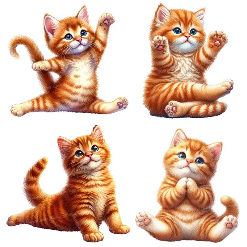 Commercial Kitchen Fridge - Yoga Cat Wall Sticker Removable Home