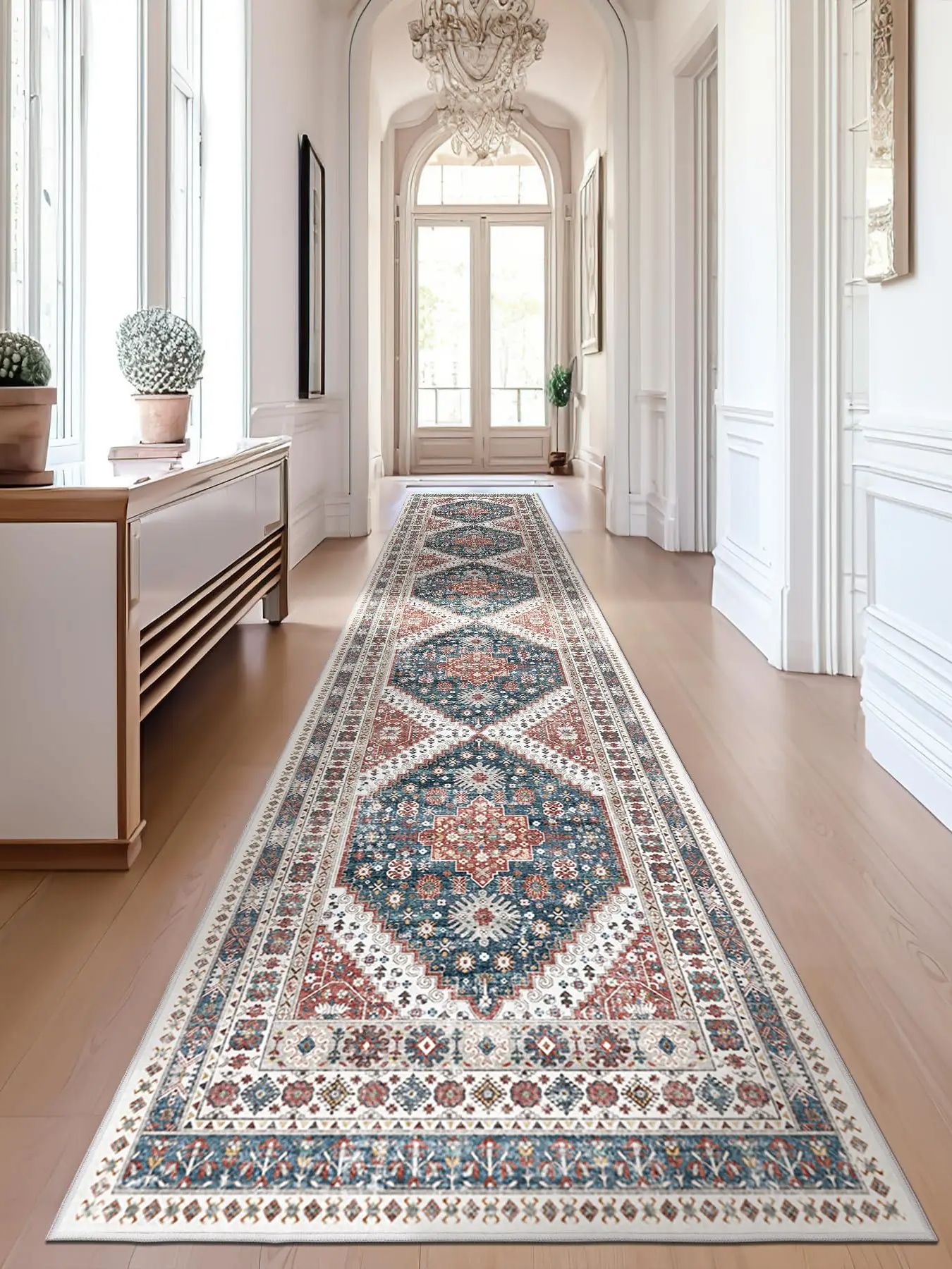 Kitchen Flooring Commercial - VIKAMA Boho Persian Flannel Carpet Kitchen