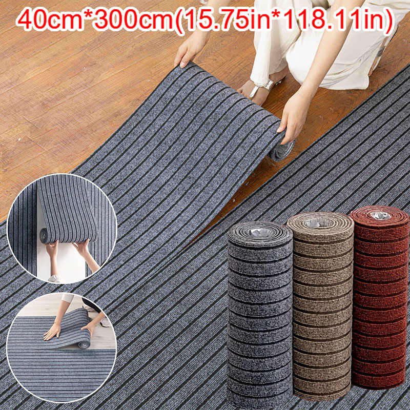 Kitchen Flooring Commercial - 40cmx3m diy solid tone striped self