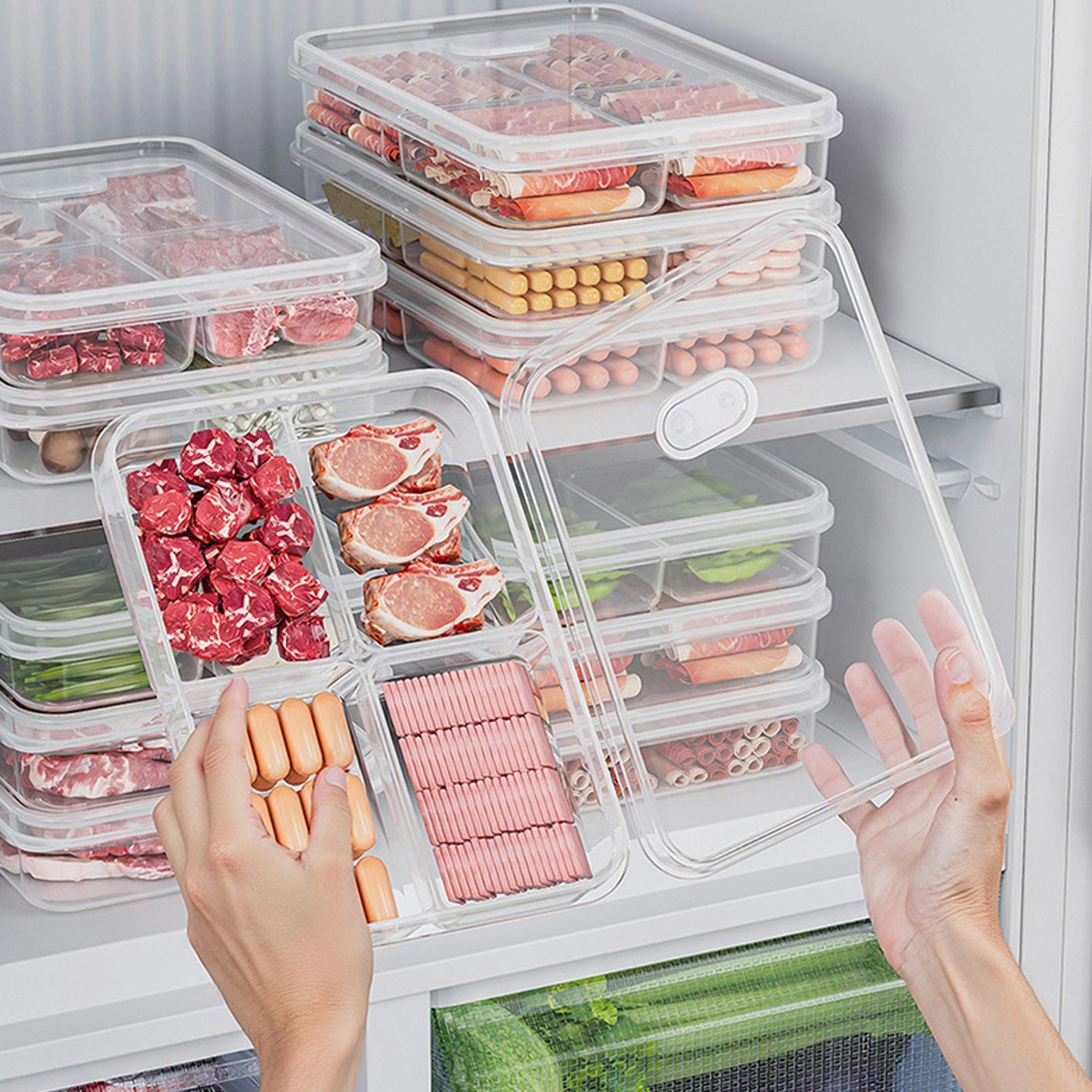 Commercial Kitchen Fridge - 1PC Refrigerator Storage Box Meat Vegetable