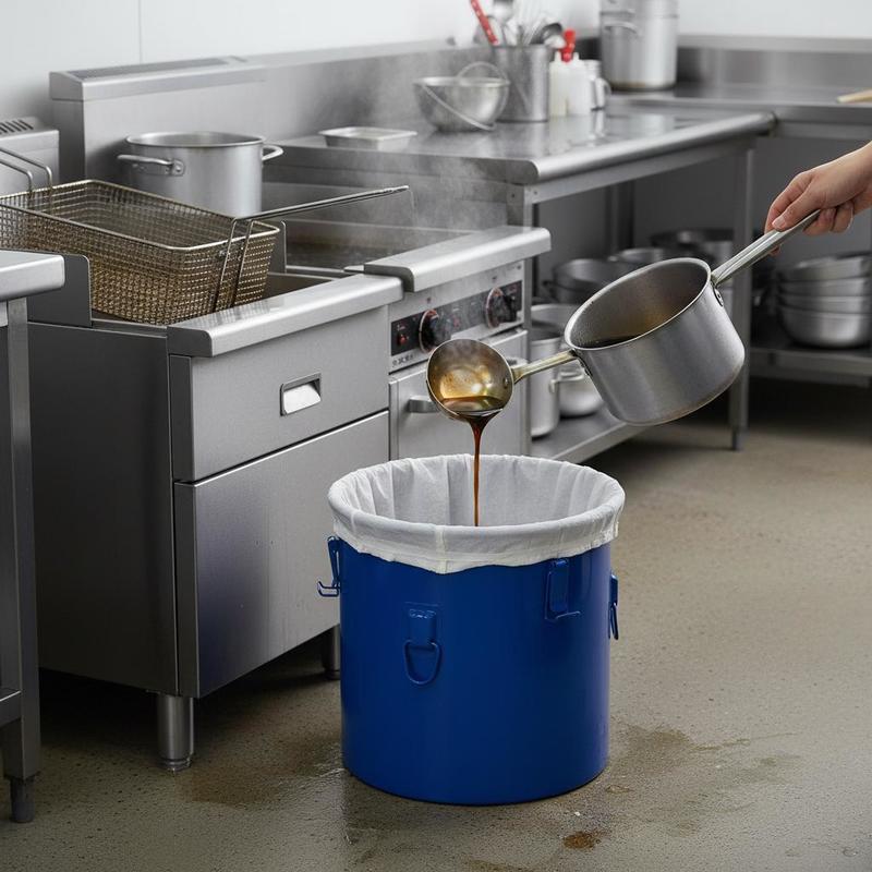 Carbon Steel Oil Disposal Cont - Commercial Kitchen Oil Disposal ulasan dan harga