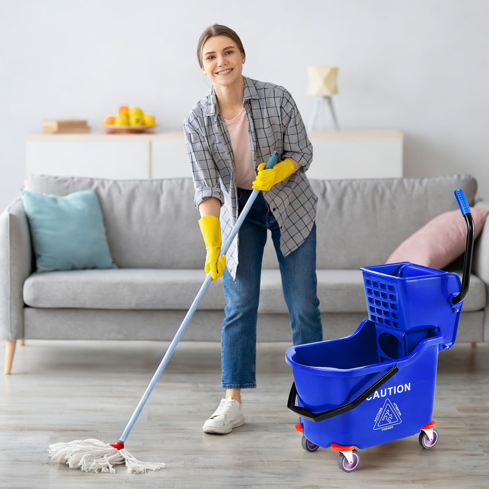 Commercial Mop Bucket with Sid - Kitchen Flooring Commercial ulasan dan harga