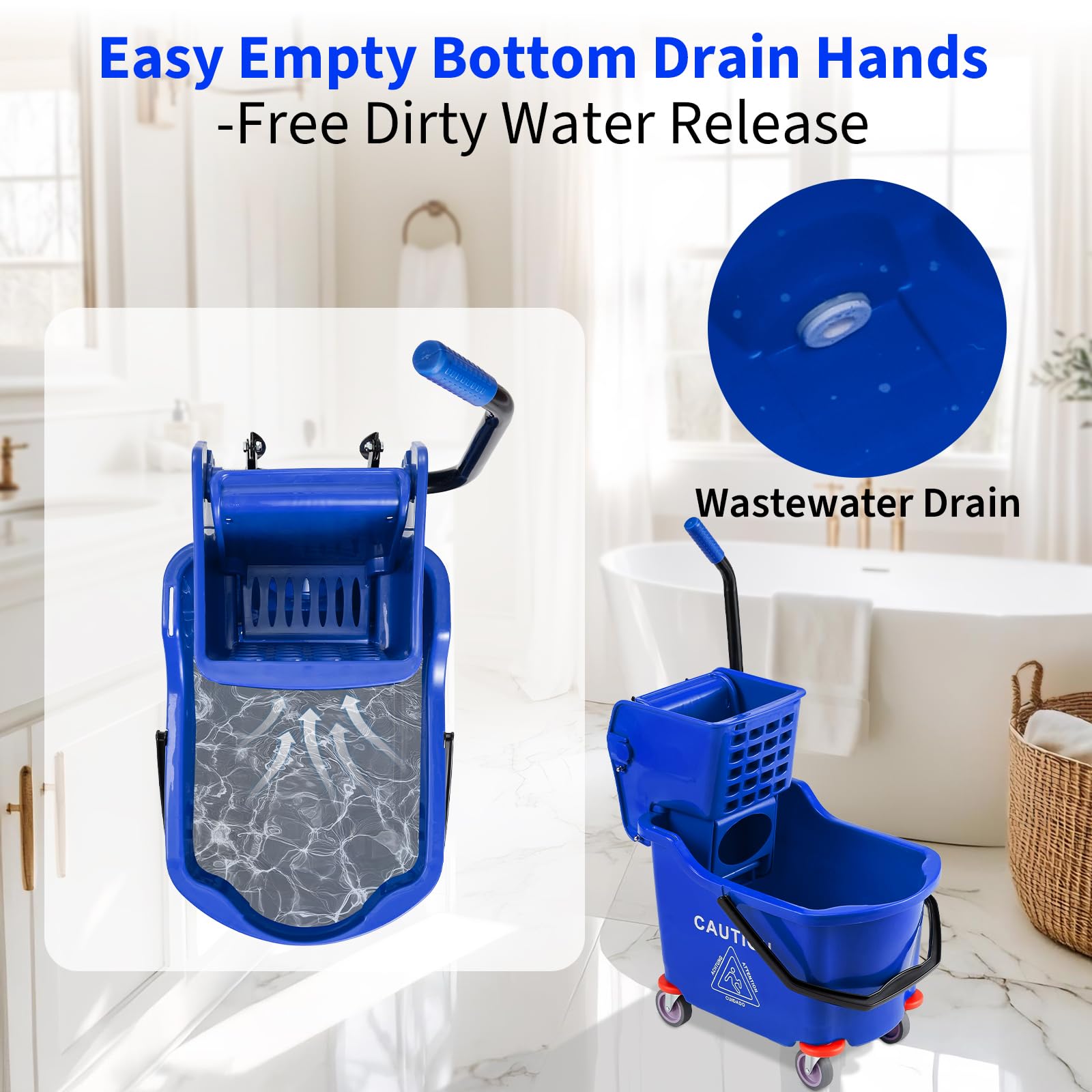 Commercial Mop Bucket with Sid - Kitchen Flooring Commercial ulasan dan harga