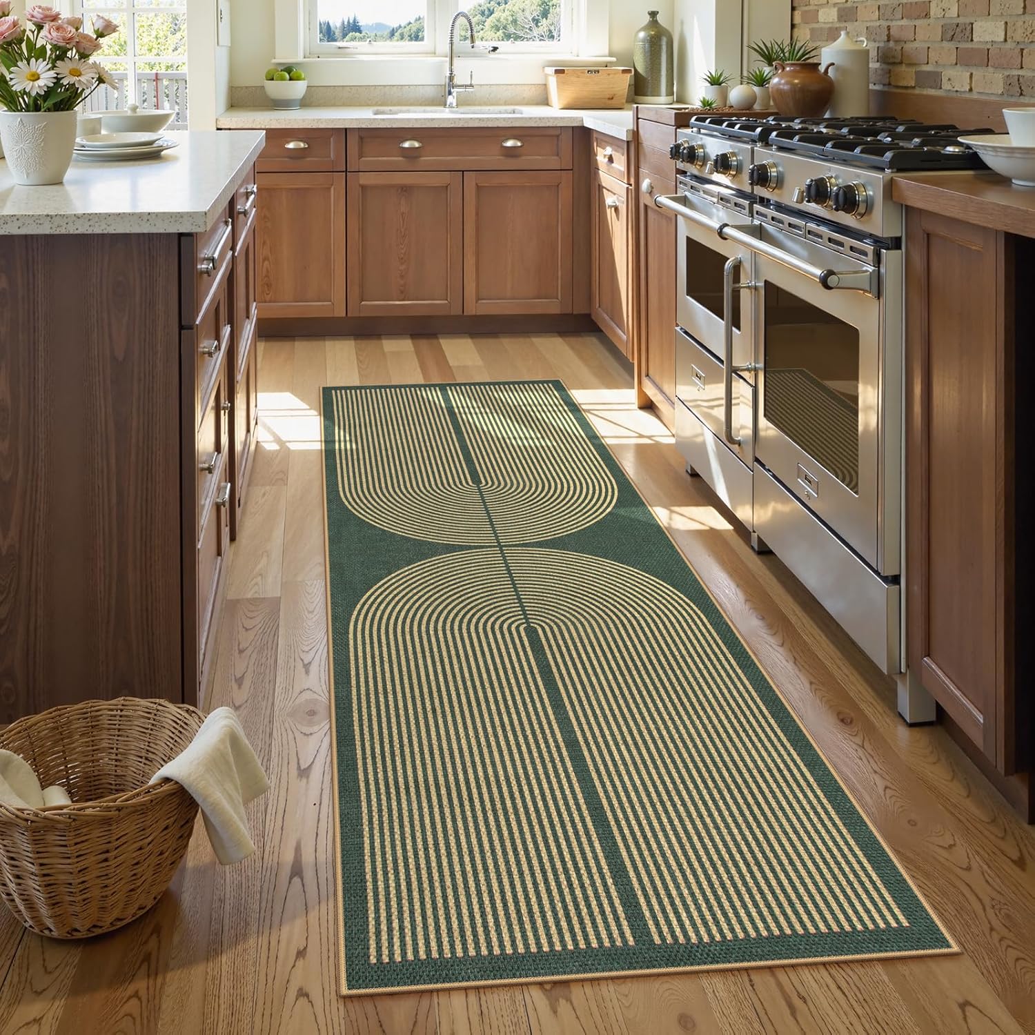 VIKAMA Simple And Retro Line L - Kitchen Flooring Commercial ulasan dan harga