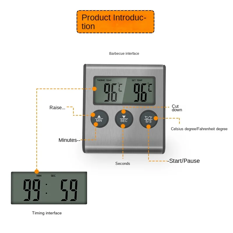 Tp700 Digital Remote Wireless  - Commercial Kitchen Timer ulasan dan harga