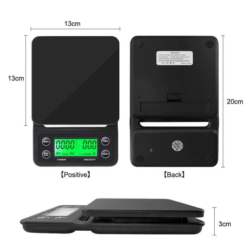 3kg/0.1g 5kg/0.1g Drip Coffee  - Commercial Kitchen Timer ulasan dan harga