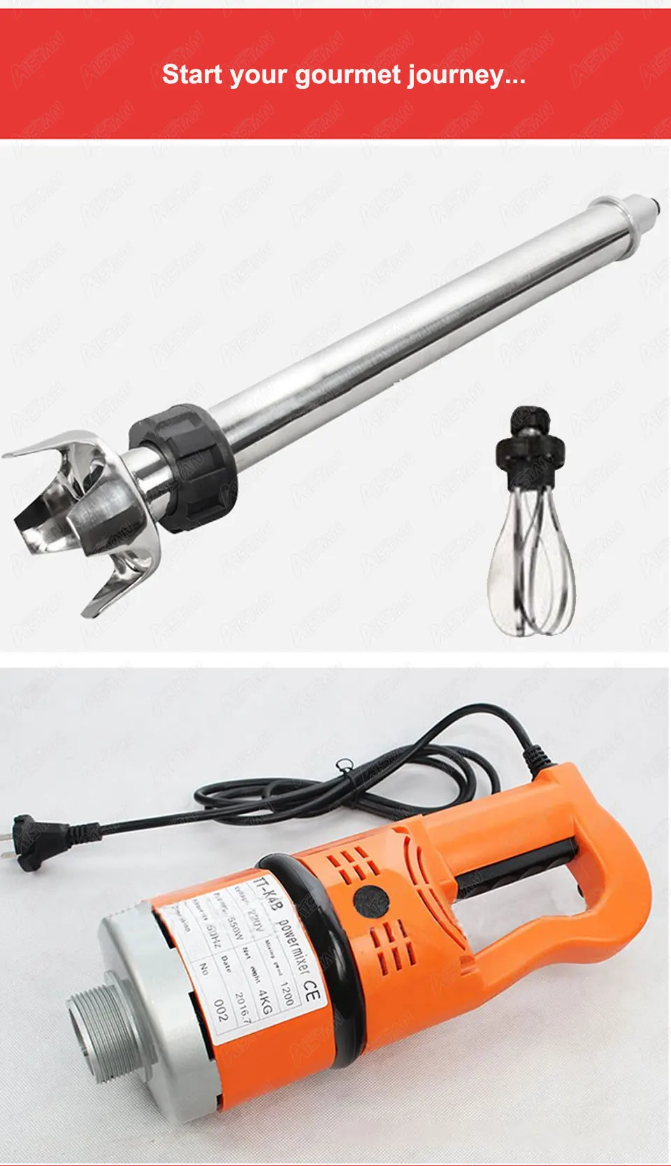 K4B-530 Electric Hand Blender  - Bar Blender Mixing ulasan dan harga