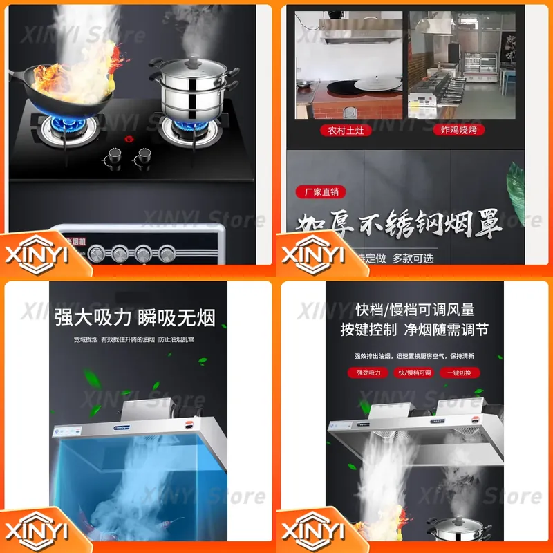 220V Stainless Steel Commercia - Commercial Kitchen Hood Exhaust Fans ulasan dan harga