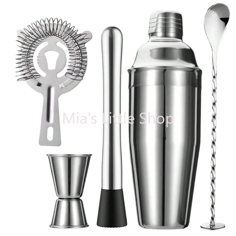 Glass Cocktail Shaker Set, Han - Bar Blender Mixing ulasan dan harga