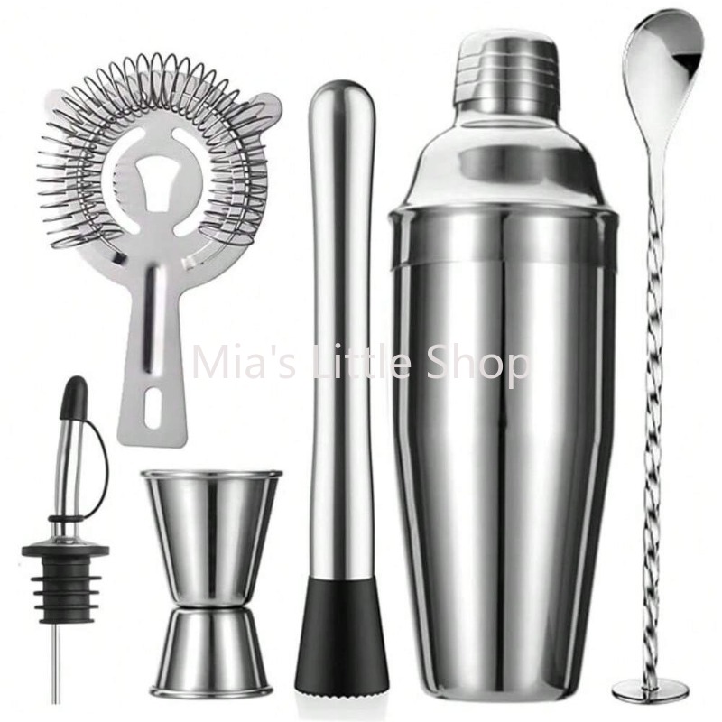 Glass Cocktail Shaker Set, Han - Bar Blender Mixing ulasan dan harga