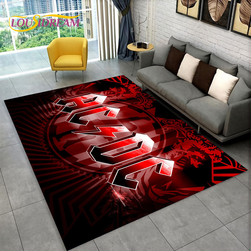 AC/DC Rock Band Area Rug Large - Kitchen Flooring Commercial ulasan dan harga