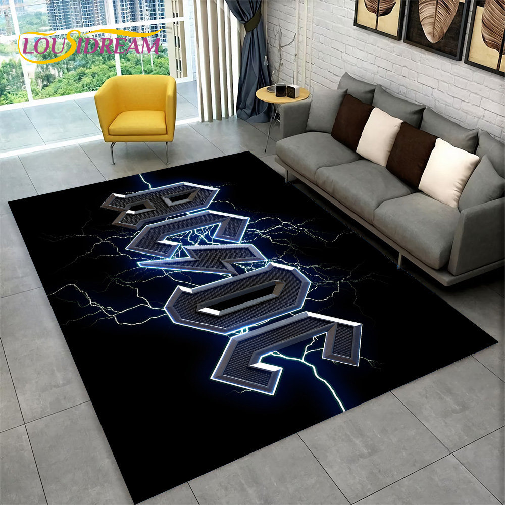 AC/DC Rock Band Area Rug Large - Kitchen Flooring Commercial ulasan dan harga