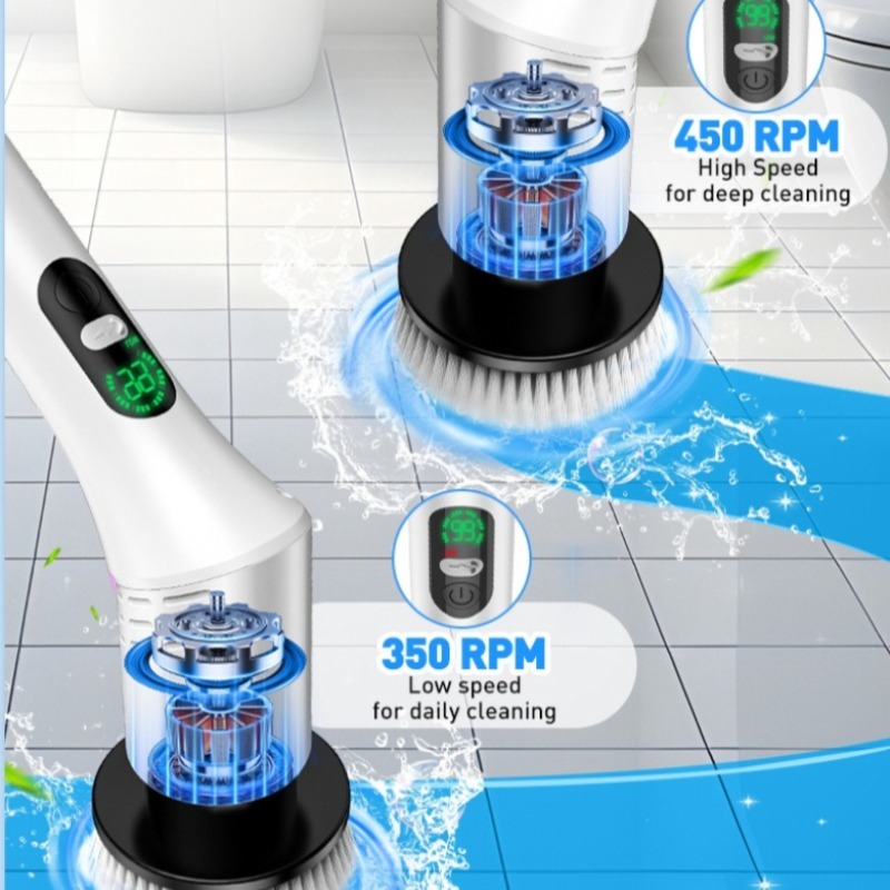 Electric Spin Scrubber 9 in 1  - Commercial Kitchen Tiles ulasan dan harga